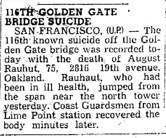 Ausschnitt vom 29.November 1949 aus der Daily Review (Hayward, California)